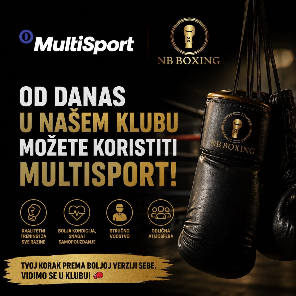 Multisport kartica od sada dostupna u našem boksačkom klubu